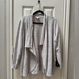 J.Jill Pure Jill XL Open Front Cardigan, Heathered Gray